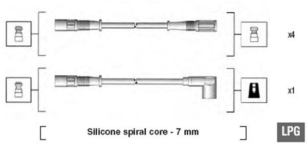 MAGNETI MARELLI Комплект проводов зажигания 941095610601